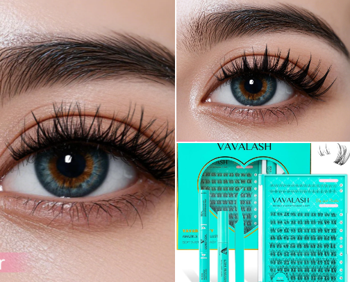 DIY lashes cover photo collage