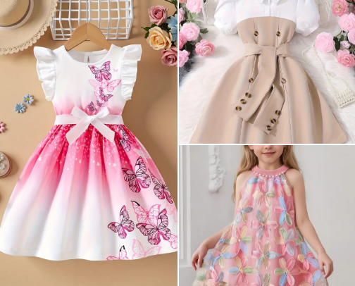 Tiny Trends: Best Dresses for Every Age cover photo collage