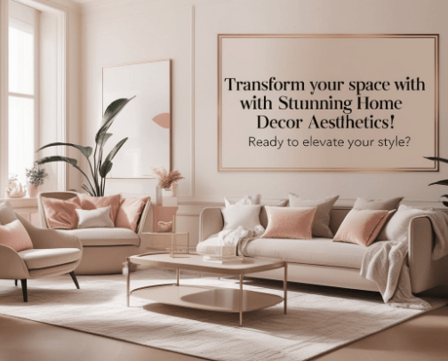 Home Decor aesthetics cover photo collage