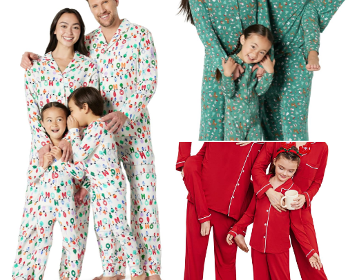 pretty pajamas for the holidays :) cover photo collage