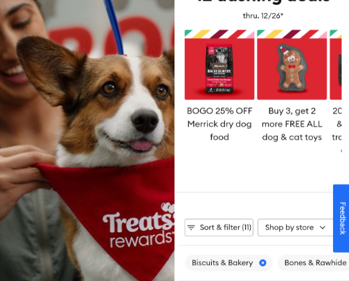 Special Christmas 🎁 sale via Petsmart in the "ruff ruff" list! 🐕 cover photo collage