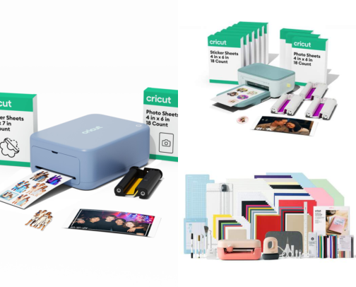 Cricut machines and supplies cover photo collage