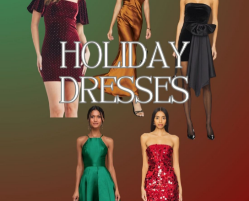 Holiday Dresses for Women on Amazon cover photo collage