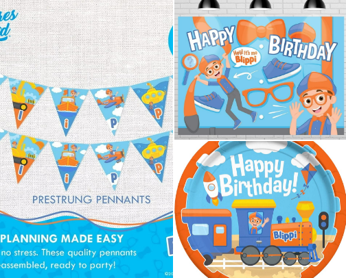 Blippi and Meekah Birthday cover photo collage