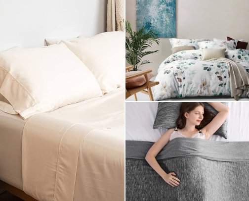 🧺 Cozy & Chic Textiles: Throws, Bedding & Quiet Layers cover photo collage