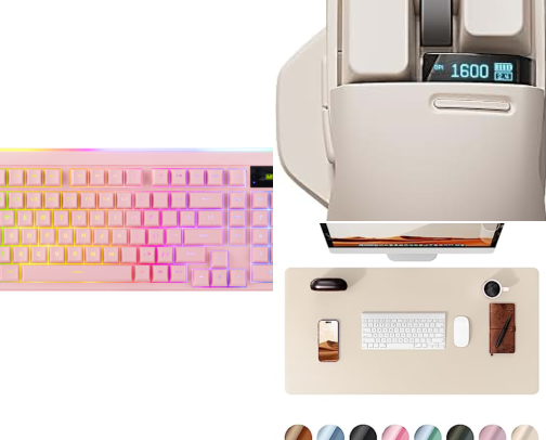 Cozy Desk Setup cover photo collage