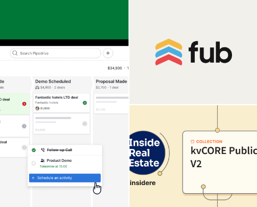 Top 5 CRM Tools for Beginner Real Estate Agents (2026) cover photo collage