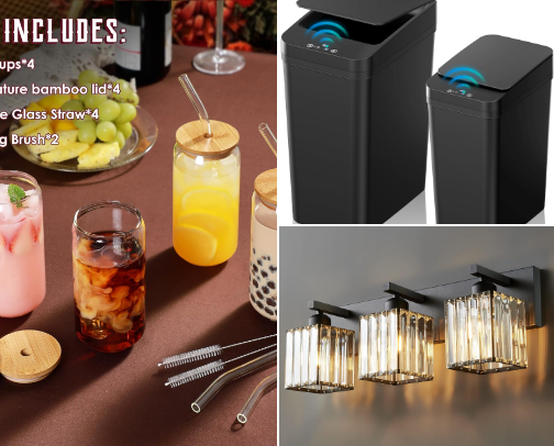 Home supplies on amazon cover photo collage