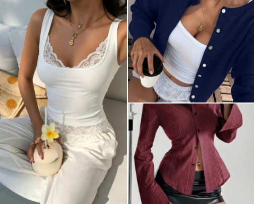 basic wardrobe essentials 🌸 cover photo collage