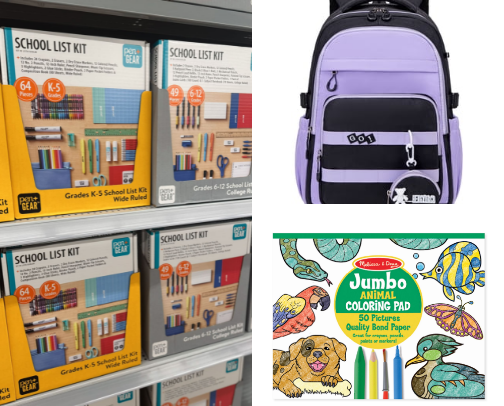 Back to school essentials cover photo collage