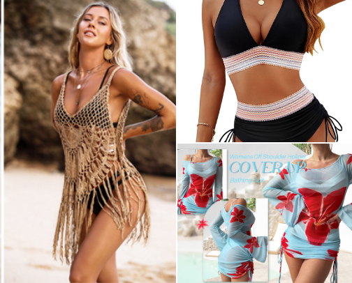 Summer Fits for Beach Day Recommendations cover photo collage