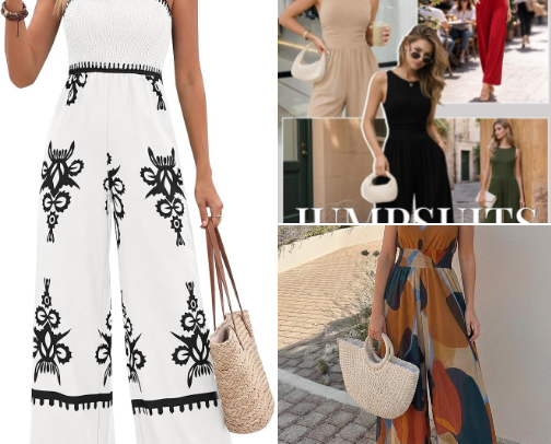 Best jumpsuit for women - flattering one piece outfit cover photo collage