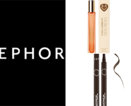 Sephora products cover photo collage