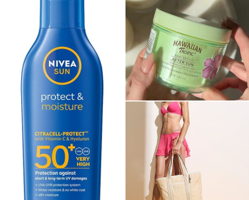 My Beach Vacation Essentials🏖️ cover photo collage