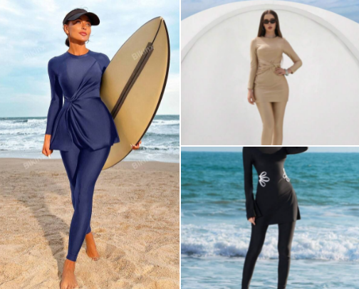 Modest Swim cover photo collage