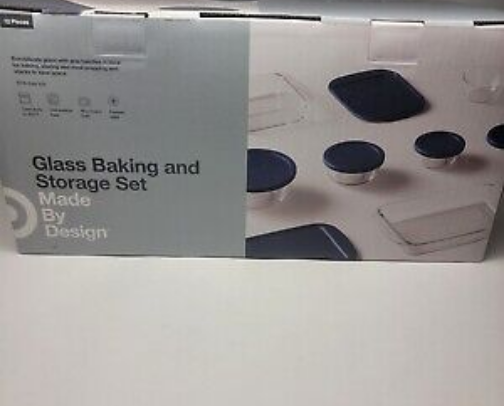 Glass food storage set cover photo collage