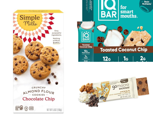 Healthy snacks cover photo collage