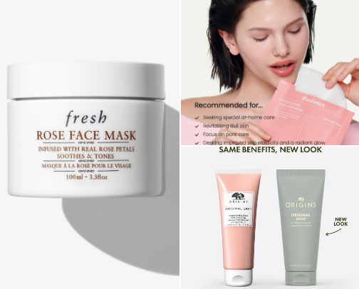 My favorite face masks ✨️ cover photo collage