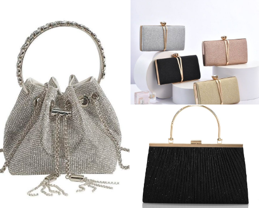 Elegant & Glamorous Party Bags | Any occasion cover photo collage