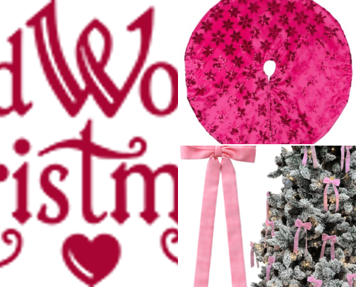 Pinkmas: Purple & Pink Christmas Decor Finds cover photo collage