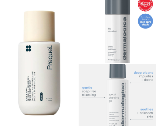 SKIN CARE RECS 🫧🧴 cover photo collage