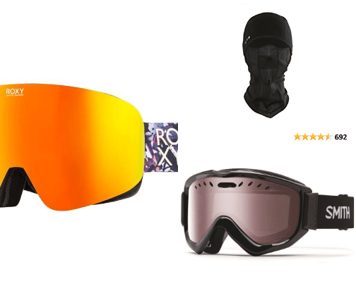 Ski equipments for man cover photo collage