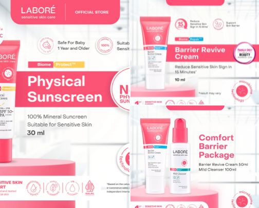 Skincare For Sensitive Skin cover photo collage