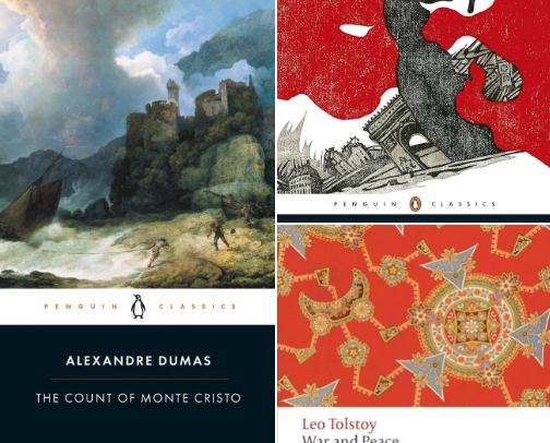Long Book Recommendations cover photo collage