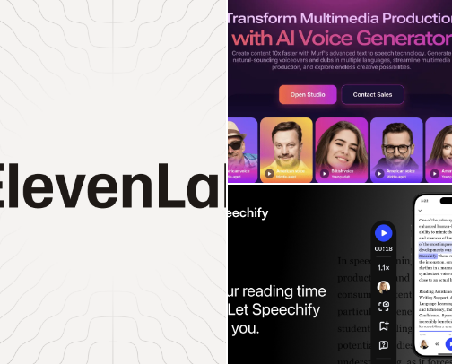 Best AI Tools for Voiceovers & Audio cover photo collage