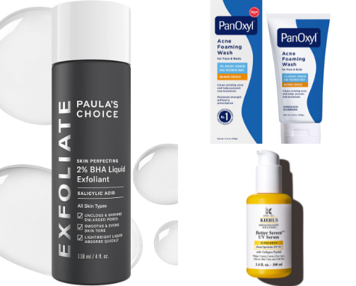Current skincare routinee <3 cover photo collage