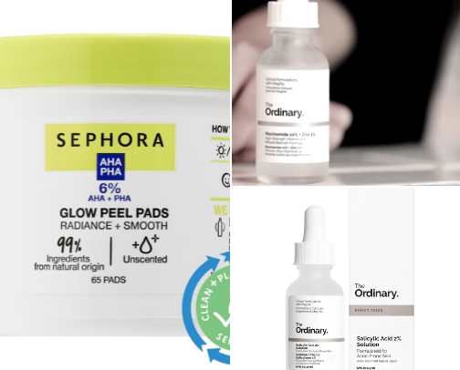 Skin Care Products cover photo collage