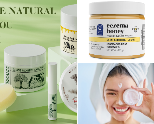 Organic skin and haircare for babies and kids cover photo collage
