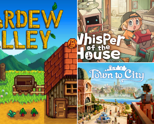 Cozy Games on Steam🕹️ cover photo collage