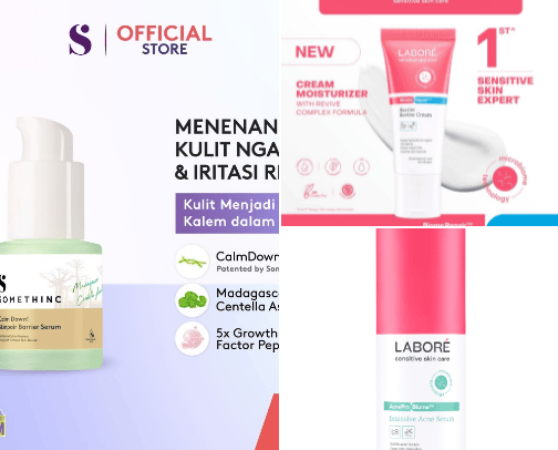 Recommendation Best Skincare For Acne Prone Skin and Sensitive skin cover photo collage