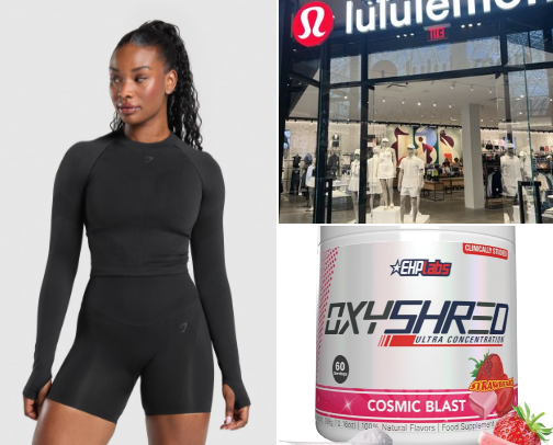 Whats in my gym bag cover photo collage