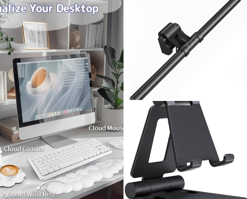 The Productive Corner: 10 Stylish WFH Desk Accessories Under $30 cover photo collage