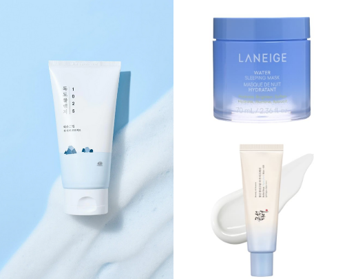 Glass Skin Routine for Beginners (Hydrated, Smooth, Glowy Skin) cover photo collage