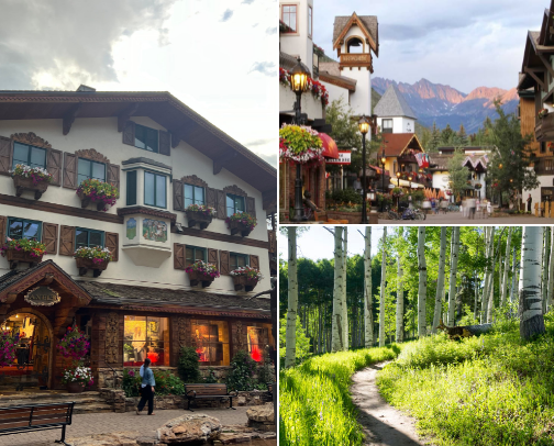 Vail Colorado is the best in the summer! It is one of my "Happy Places" cover photo collage