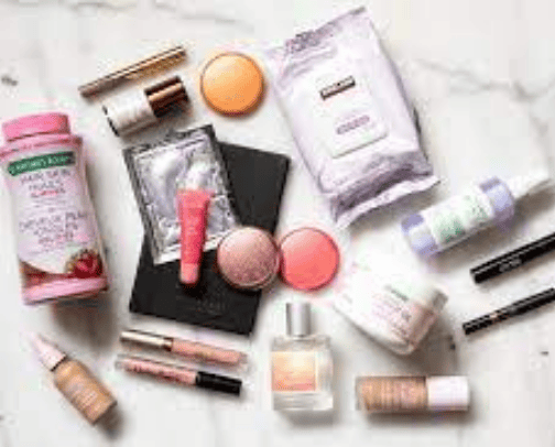 makeup and skin care cover photo collage