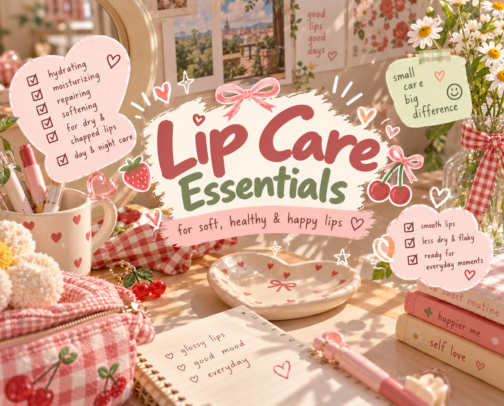 Lip Care for Lips That Refuse to Stay Soft cover photo collage