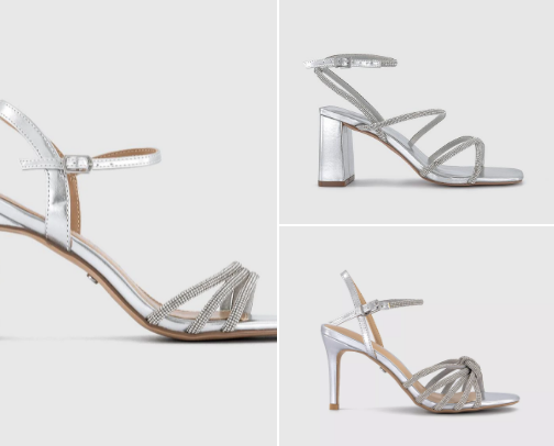 Silver heels for all occasions cover photo collage