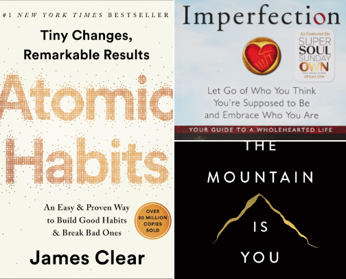 Glow Up Within: Books to Elevate Your Mind, Mood, & Momentum cover photo collage