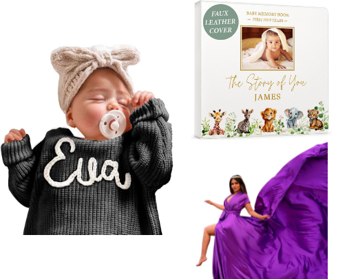 Newborn Baby Products cover photo collage