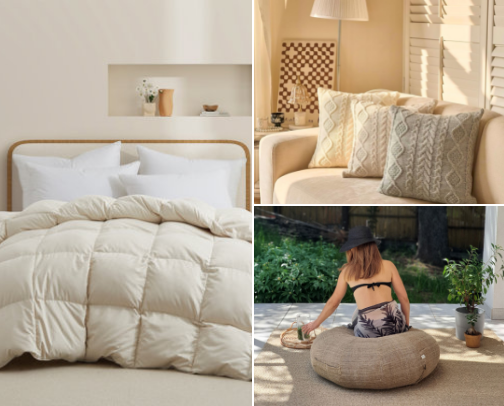 Bring the Outdoors In With This Tranquil Bedroom Inspired By Nature cover photo collage