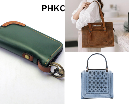 Leather Keychains cover photo collage