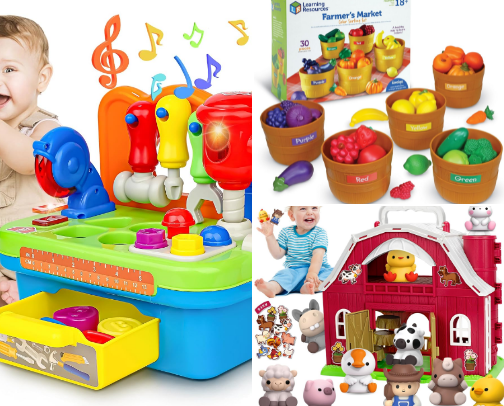 Toddler Toys That Actually Get Played With cover photo collage