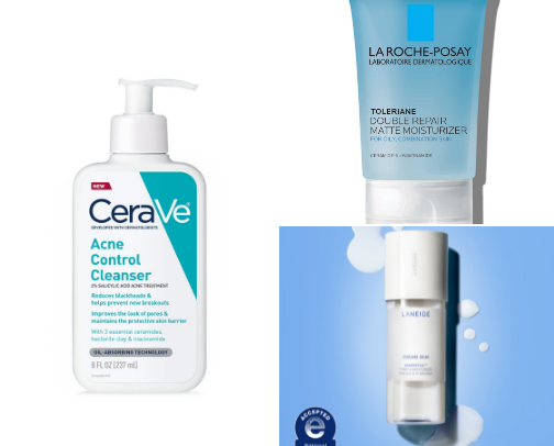 Acne-prone skin recommendations cover photo collage