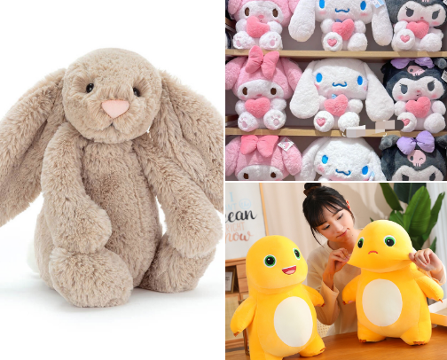 Plushies & Keychains🌷 cover photo collage