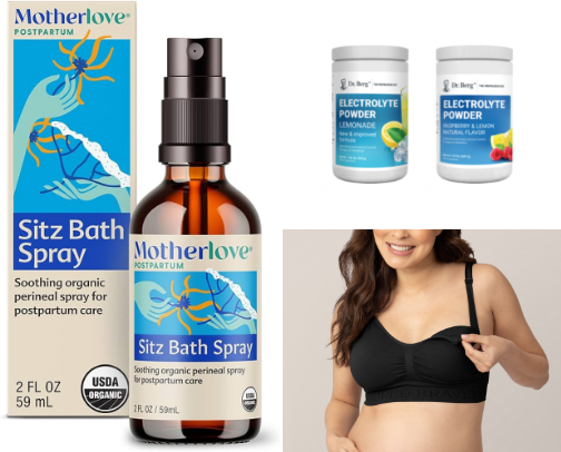 Clean Non-Toxic Postpartum Essentials for New Moms cover photo collage
