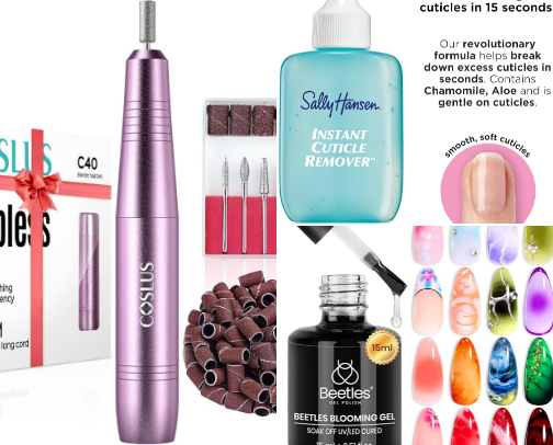 nail product cover photo collage